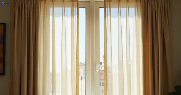 Dull dusty drapes in earlwood-nsw before professional cleaning